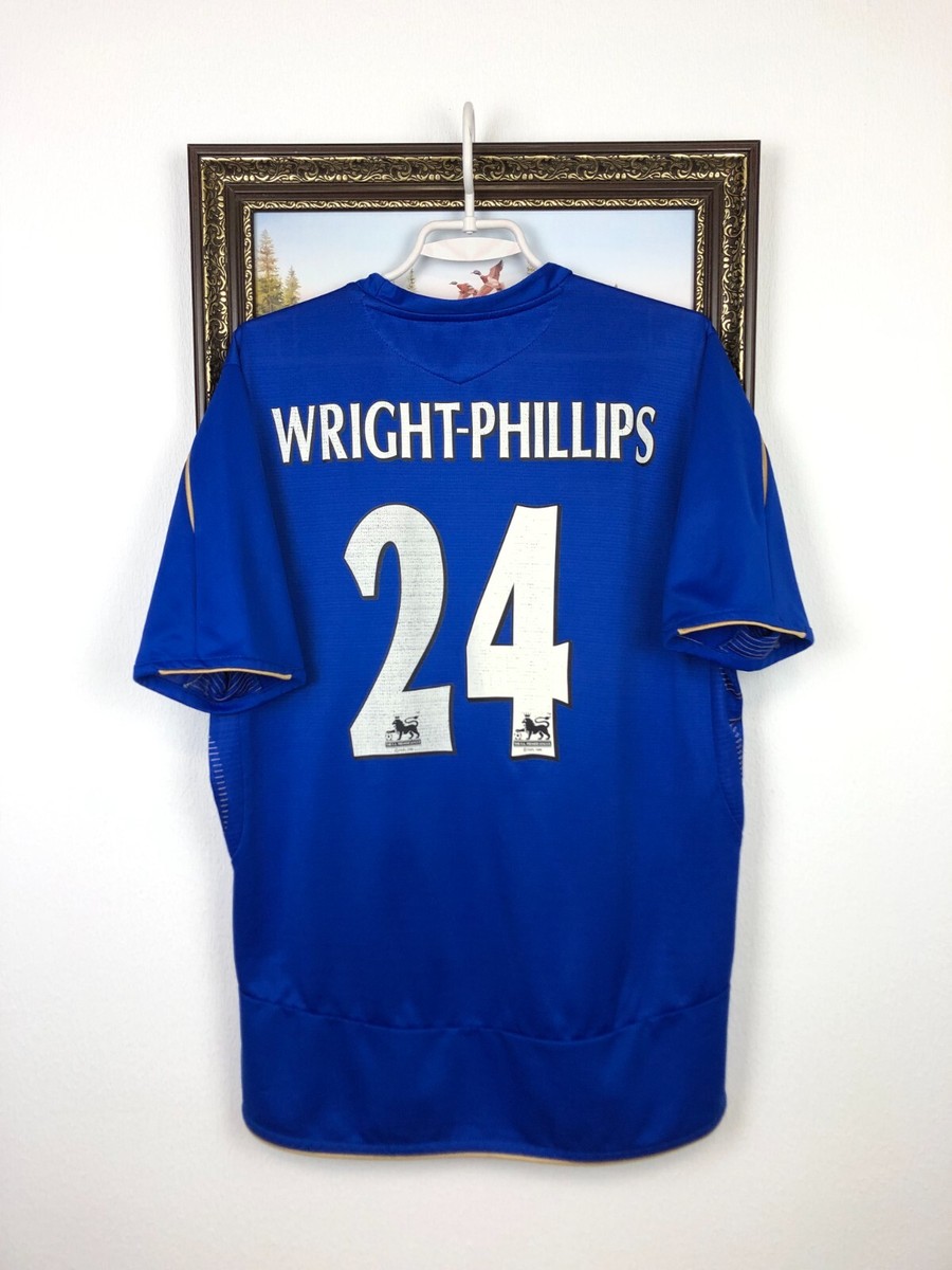 Chelsea Home football shirt 2005 Soccer #24 Wright-Phillips Umbro