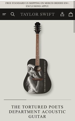 The Tortured Poets Department Acoustic Guitar Taylor Swift TTPD IN HAND