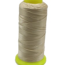 One Spool Beige Nylon Beading Weaving Sewing Thread Cord String 210D/12,9,6,3