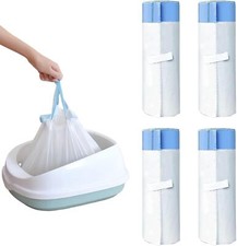 RMAN Katzentoiletteneinlagen Katzenklo Mülltüten für Katzentoilette 4 Rollen