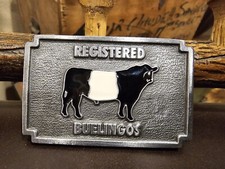 Registered Buelingos Belt Buckle Cattle Collectable Western