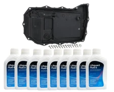 Transmission Oil Pan & Filter Kit + 8L ATF ZF OEM for PORSCHE CAYENNE Turbo