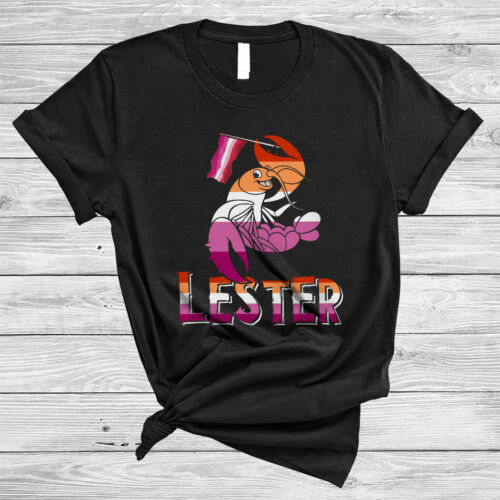 Lester Cute Funny LGBTQ Pride Lobster Lesbian With Lesbian Flag Animal  Shirt,Mug | eBay