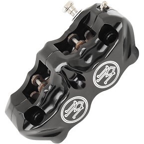PERFORMANCE MACHINE Black Contrast Cut Brake Caliper for Right Front 11.5''