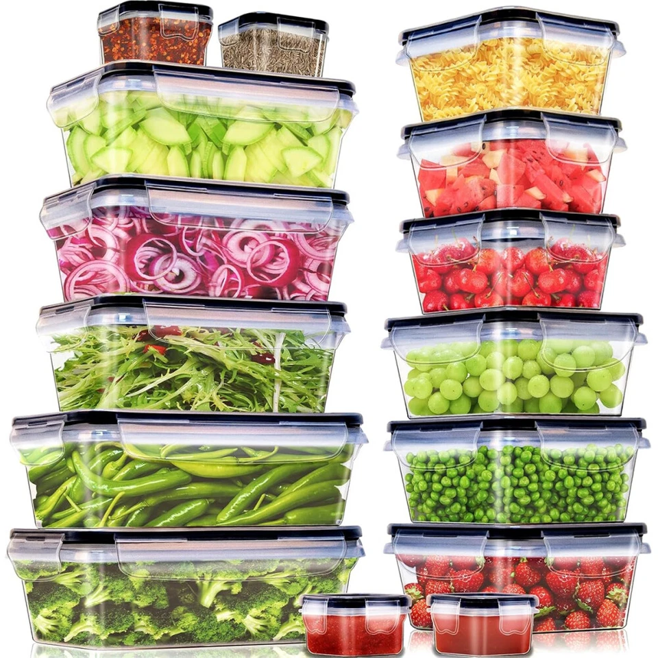 30x Frischhaltedosen Set Aufbewahrungsbox Vorratsdose Gefrier Behälter BPA-Frei - Bild 3 von 4