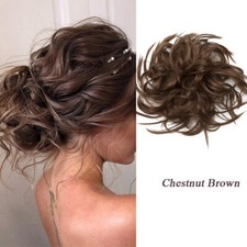 Dick Haarteil Dutt Haargummi Haarverlängerung Haarknoten Hair Bun Wie Echt Glatt