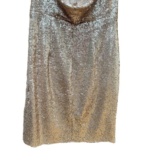 Lulus Kleid Shine Time Rosegold Pailletten Wasserfallausschnitt & Rücken Urlaub Hochzeit Gr. XS - Bild 4 von 8