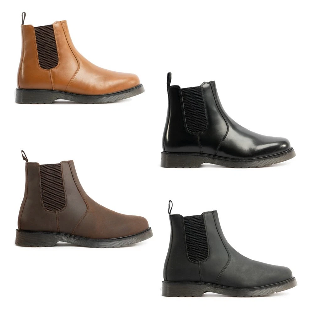 STB Ellis Unisex Adults Leather Slip-On Occupational Non-Safety Boots