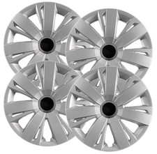 Set Of 4 16 Silver Hubcaps For Volkswagen Jetta 2011-2018 Heavy Duty Set Of 4 16 Silver Hubcaps For Volkswagen Jetta 2011-2018 Heavy Duty