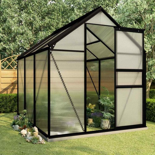 Aluminium Gewächshaus Treibhaus 3,61m³ bis 9,3m³ Alu Tomatenhaus Pflanzhaus DE - Bild 8 von 61