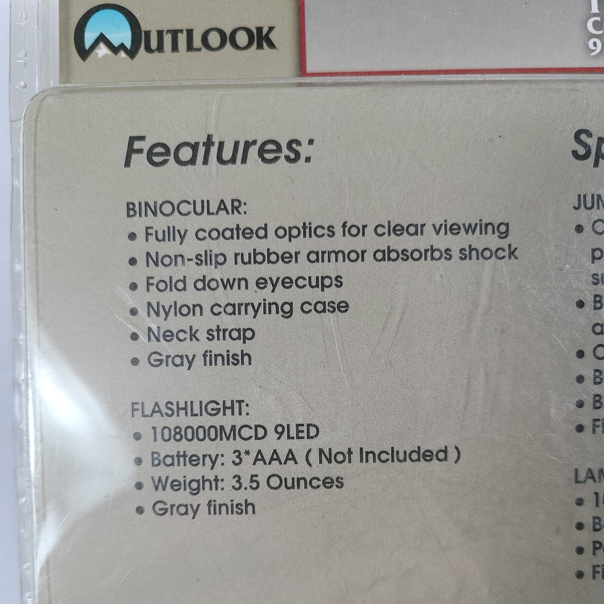 New REDHEAD Outlook 10 x 26mm Compact Binoculars With 9-LED