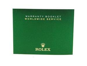 Rolex Warranty Worldwide Service Booklet Manual