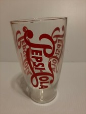 Vintage Pepsi Cola Jumbo Large Tumbler Drinking Glass