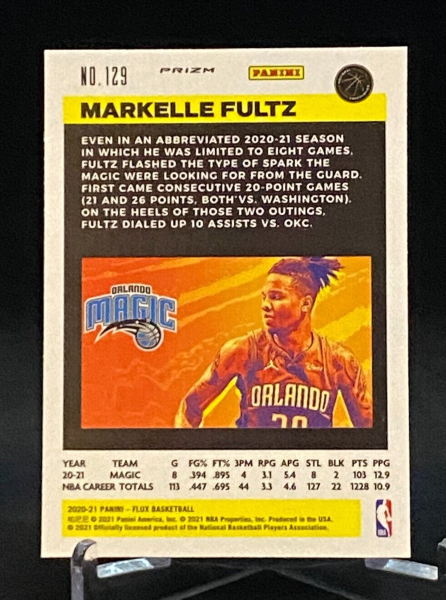 2020-21 Panini Flux Silver Laser #129 Markelle Fultz Orlando Magic