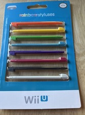 New Nintendo Wii U Rainbow Styluses Set of 8