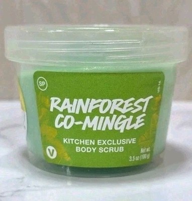 LUSH Rainforest Co-Mingle Body Scrub Kitchen Exclusive 3.5 oz 100 g (NEW)