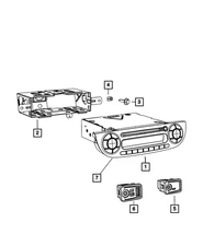 Genuine Mopar Multi Media Radio 1RZ26JXWAL