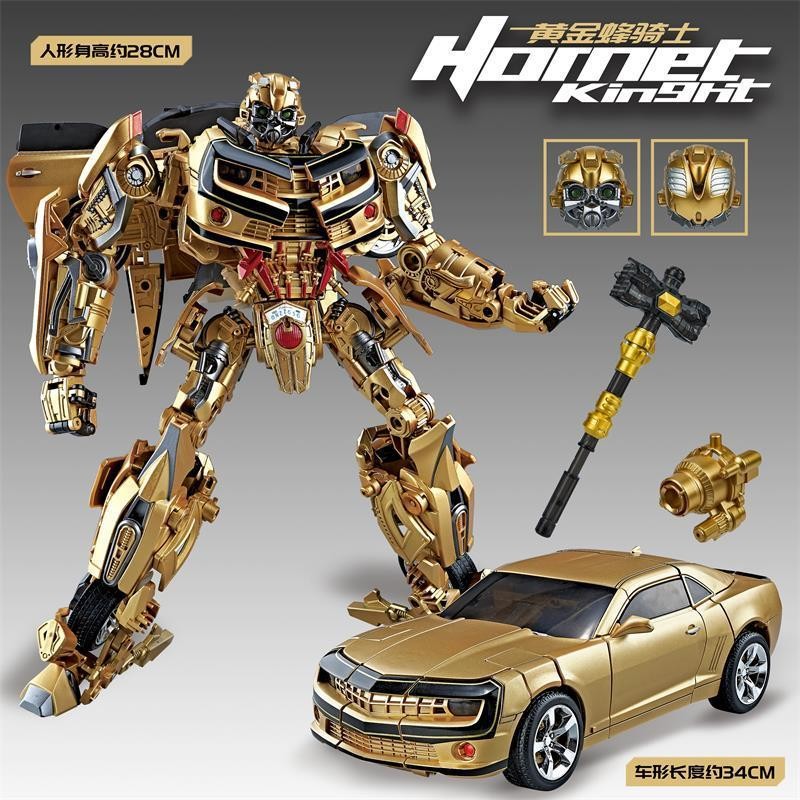Transformer Optimus Prime Bumblebee Megatron Black Gold Robot Action Figure 30cm