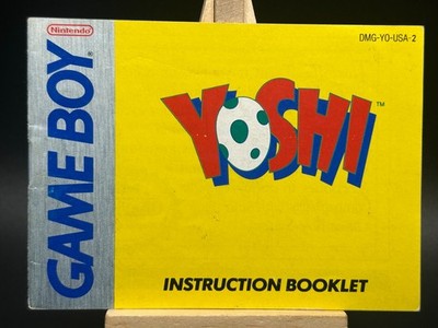 Lot *2* Nintendo Gameboy Yoshi Manuals: GB Yoshi + GB Yoshi's Cookie