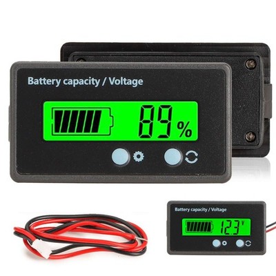 12V/24V/36/48V Battery Status Charge LCD Digital Indicator Monitor Meter Gauge