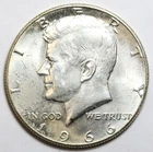 1966 50c Kennedy 40% Silver Half Dollar Uncirculated - RAW - Nice Luster