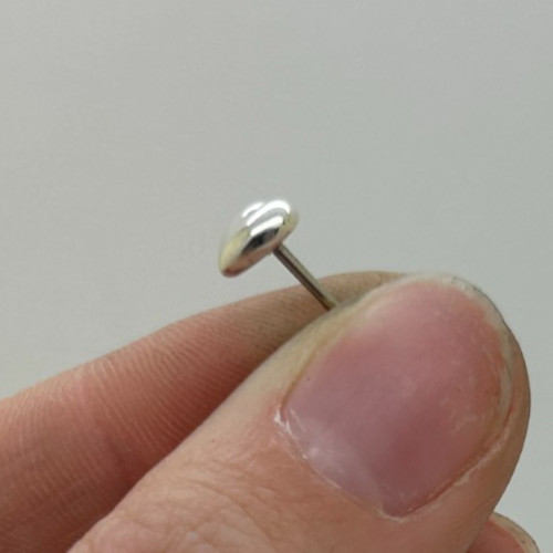 SINGLE James Avery Solid Heart Stud Earring - image 3