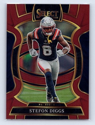 Stefon Diggs 2025 Panini Select Maroon Prizm #79 New England Patriots