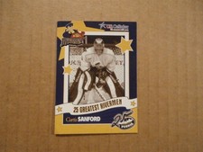 ECHL AHL Peoria Rivermen Curtis Sanford 25 Greatest Rivermen Hockey Card