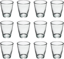 12 Glass Glasses Set, Shot Glass 30Ml, Shot Glass with Heavy Base for Cocktail,