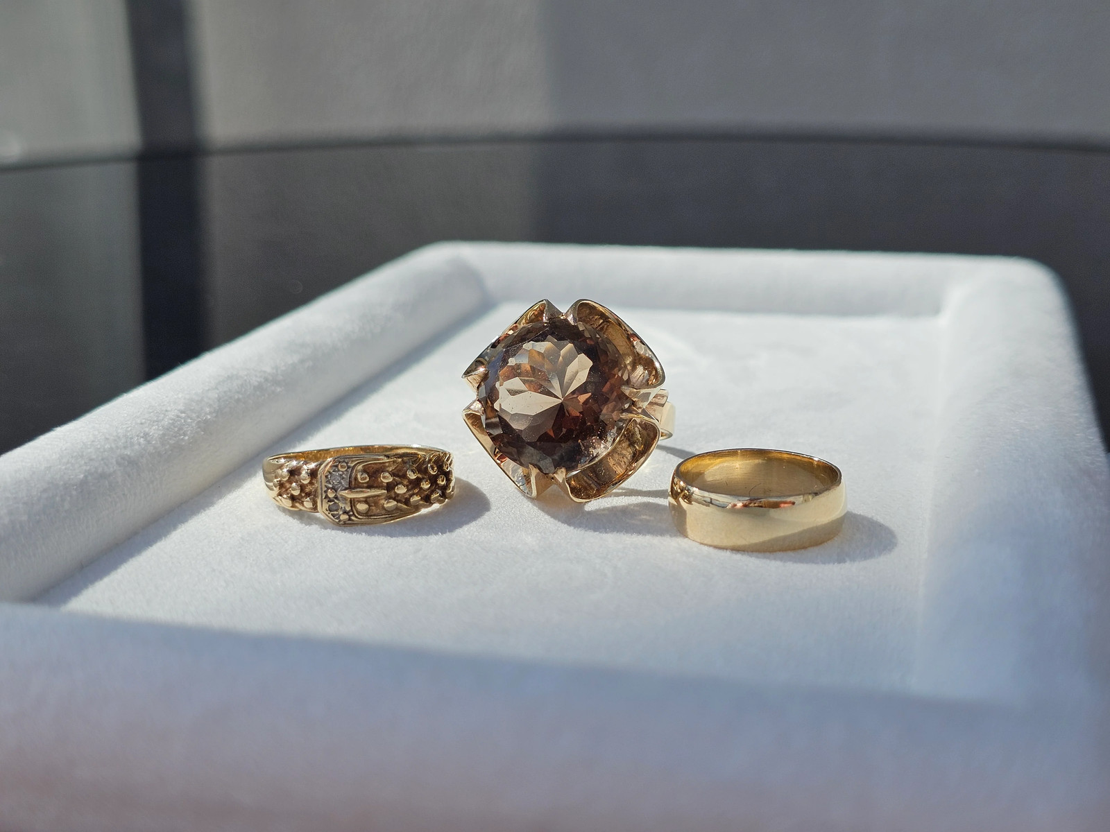 14ct Solid Yellow Gold D-Shape Wedding Ring - 4.4… - image 24