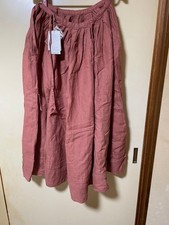 Nest Robe Linen Shirt Brick Color 100 Cotton New Size 35cm Waist 90cm Length