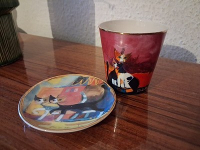 GOEBEL Wachtmeister Amico E Amica Teelicht/Passiggiata Fine Bone China Gold Set