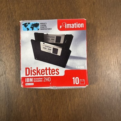Imation Diskettes IBM Formatted 2HD 6 Pack 1.44 MB.                   E 