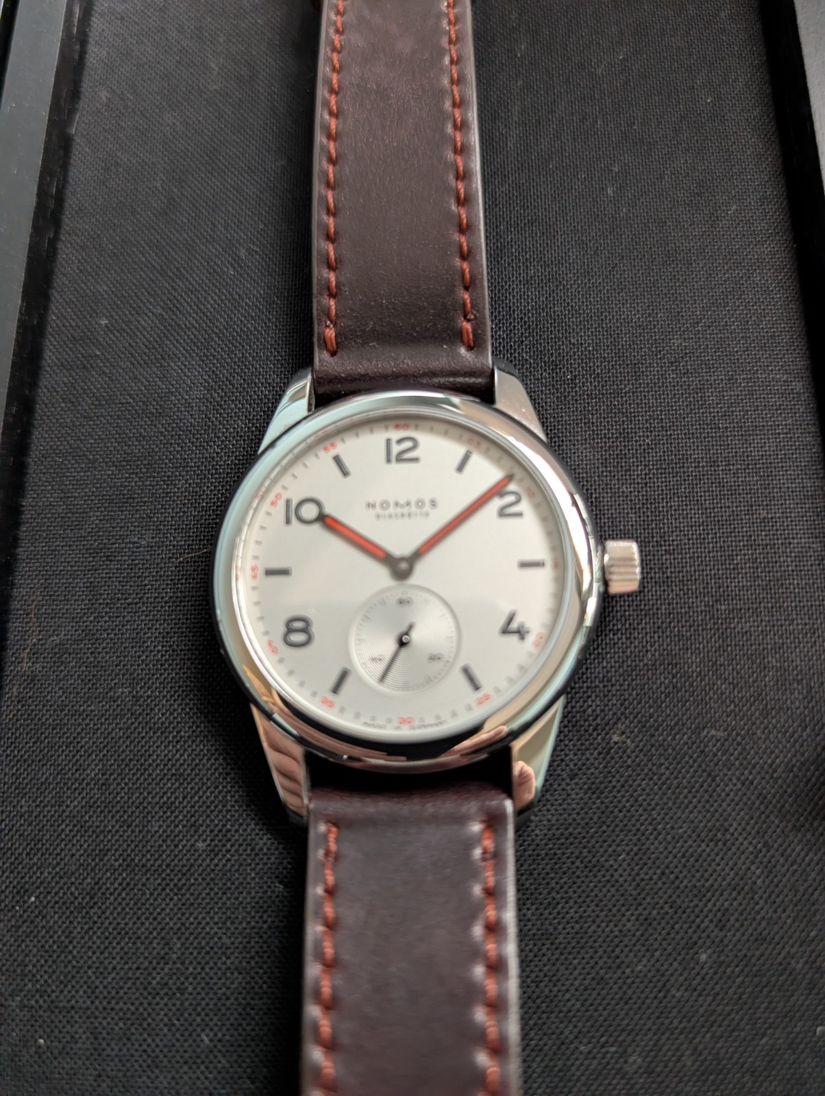 Nomos Club glass back reference 703.1 2024 full set excellent condition
