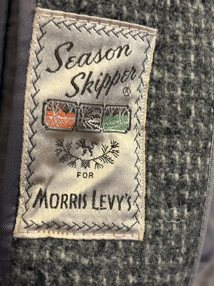 Vintage 1960s Clipper Craft Harris Tweed Hadwoven Pure Scottish Wool mens Coat - Image 4 of 4