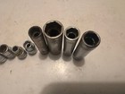 MADE USA - VTG  S-K TOOLS - LOT OF 10  - 1/4" DRIVE 6 POINT STD + DEEP SOCKETS — photo 3