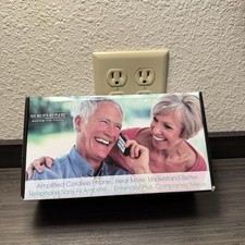 Serene Innovations CL-60A Amplified DECT Cordless Phone Talking Caller ID New