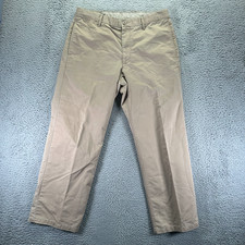 Gap Pant Mens 36x30 Brown Cotton Khakis Straight Workwear Utility Relaxed Fit
