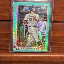ANDREW BENINTENDI 2025 TOPPS CHROME LOGOFRACTOR AQUA REFRACTOR 182/199-Free Ship