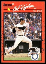 Cal Ripken 1990 Donruss #676 Baltimore Orioles FREE SHIPPING AutographDen