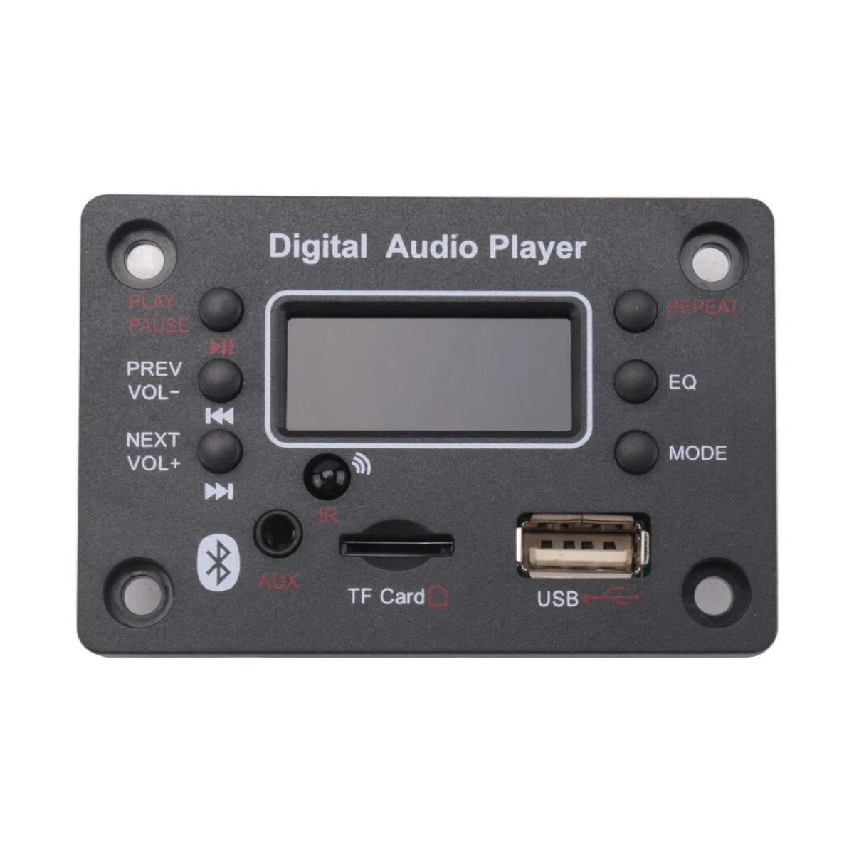 Modulo Bluetooth 5.0 Per Auto – Decoder MP3 Con Amplificatore, Supporto USB/TF/FM/remoto, 12V