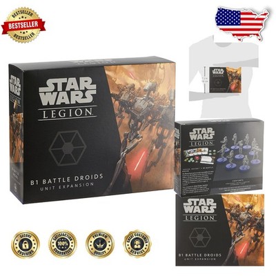 Star Wars Legion B1 Droids Expansion - 9 Unpainted Minis, Heavy Weapons, Stra...