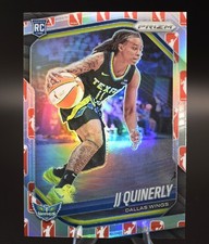 2025 Panini Prizm WNBA #95 JJ Quinerly Logo Refractor SP Rookie RC Wings