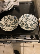 Ralph Lauren Green Vine By Burleigh Pasta Bowls X2.Brand New.