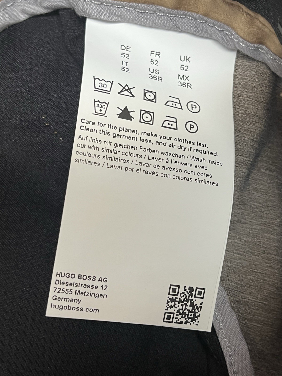 BOSS by Hugo Boss Elastic Waist Men’s Pants Size 36R thumbnail 3