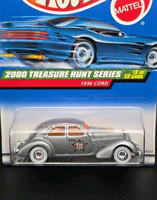 #ad #ad Hot Wheels 2000 Treasure Hunt 1936 Cord White Walls Real Riders $22.00