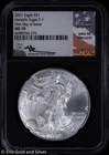 2021 $1 T-1 American Silver Eagle NGC MS 70 | FDOI Mercanti Signed