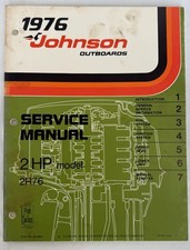 JOHNSON OMC 1976 OUTBOARDS SERVICE MANUAL 2HP