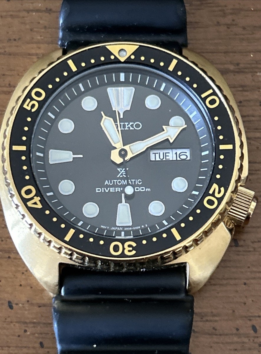 Seiko Men's Prospex Dive Watch SRPC44 - Golden Turtle | eBay