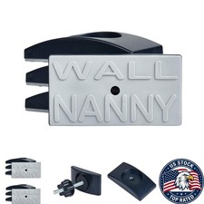 Innovative Wall Protectors for Baby Gates - 2-Pack in Black - Tool-Free Install